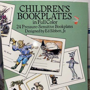 CHILDREN'S BOOKPLATES IN FULL COLOR: 24 PRESSURE-SENSITIVE By Ed Sibbett